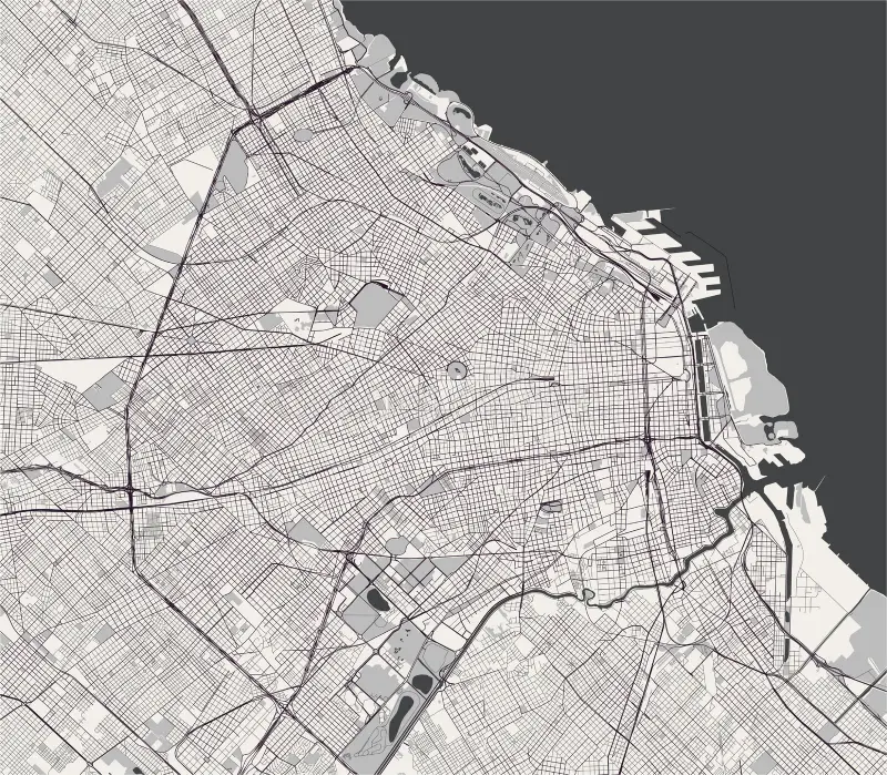 Mapa de Buenos Aires y GBA